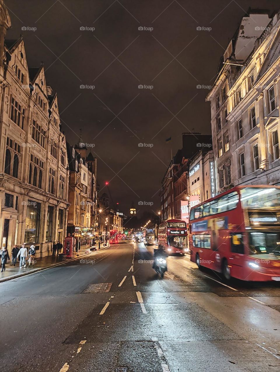 london street at night