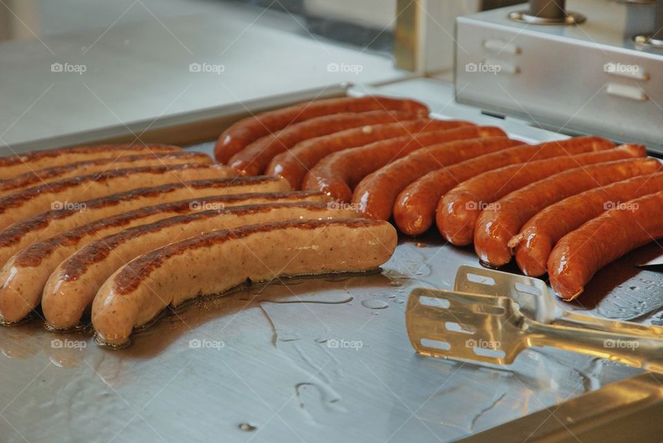 Sausages in a mobile store in Wien
