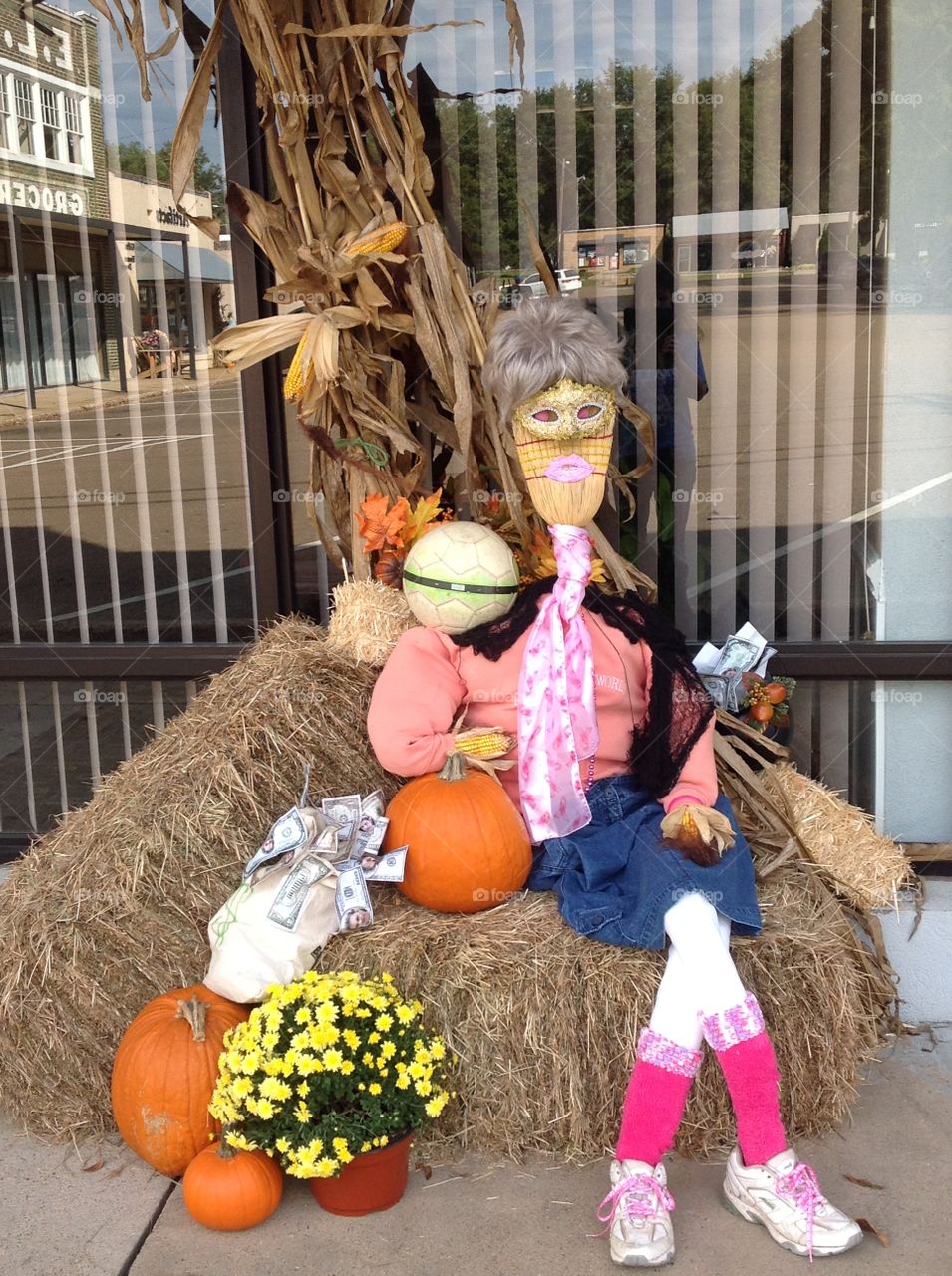 Halloween Hay Bale Decoration 