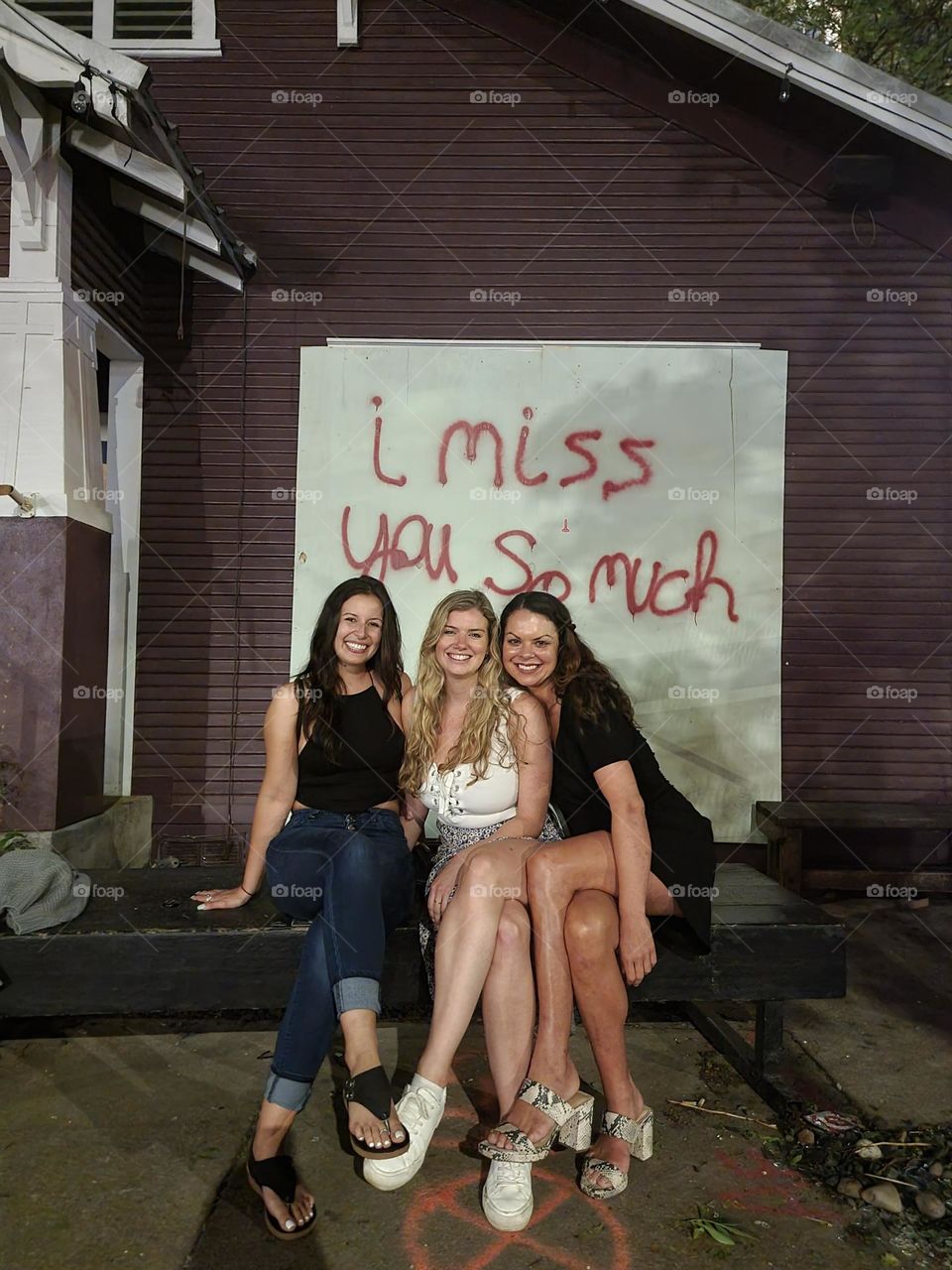 reunited with childhood friends