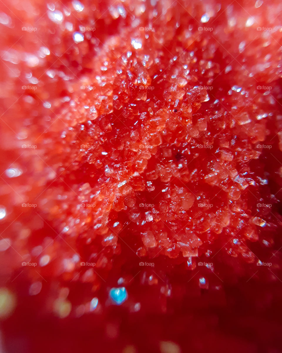 macrophoto of marshmallow