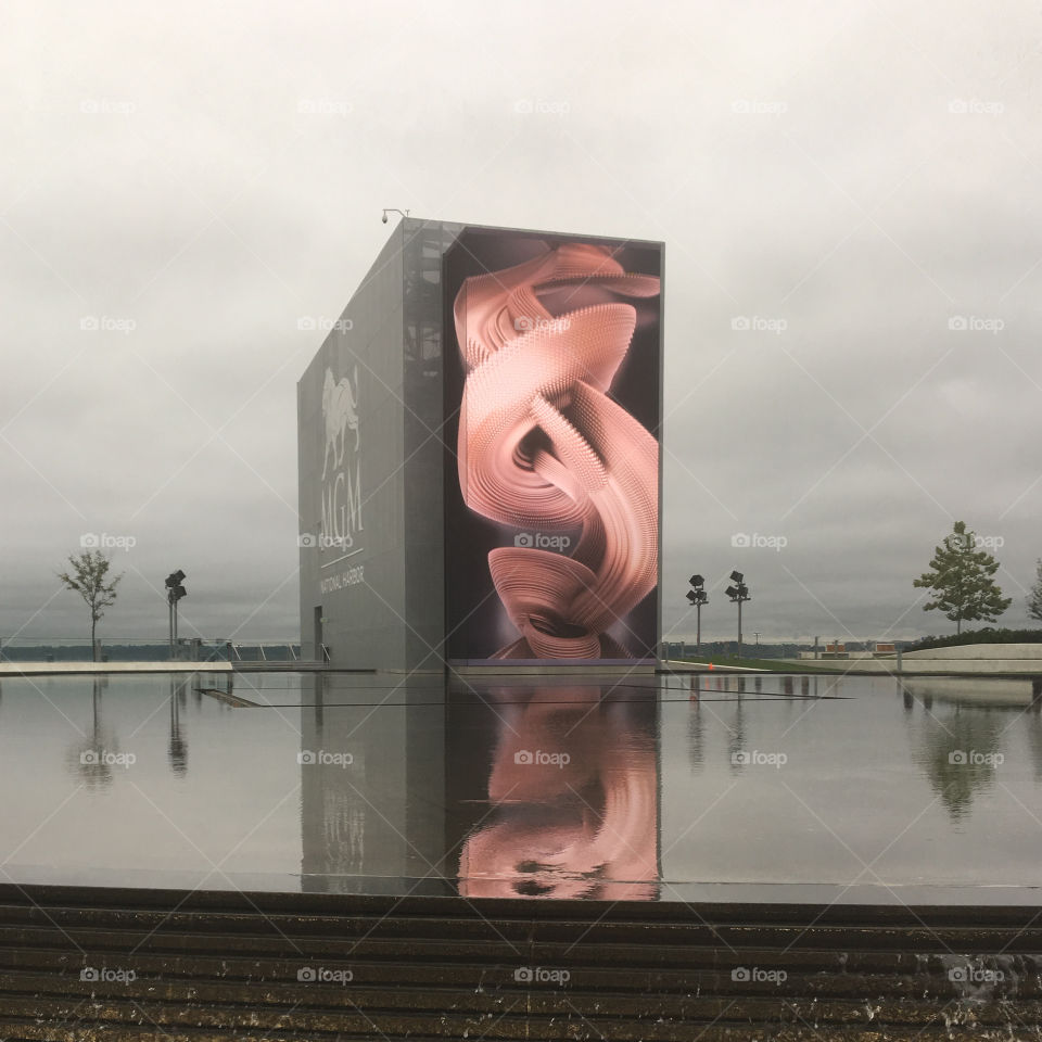 Reflection pool at the MGM Grand Casino in Washington DC