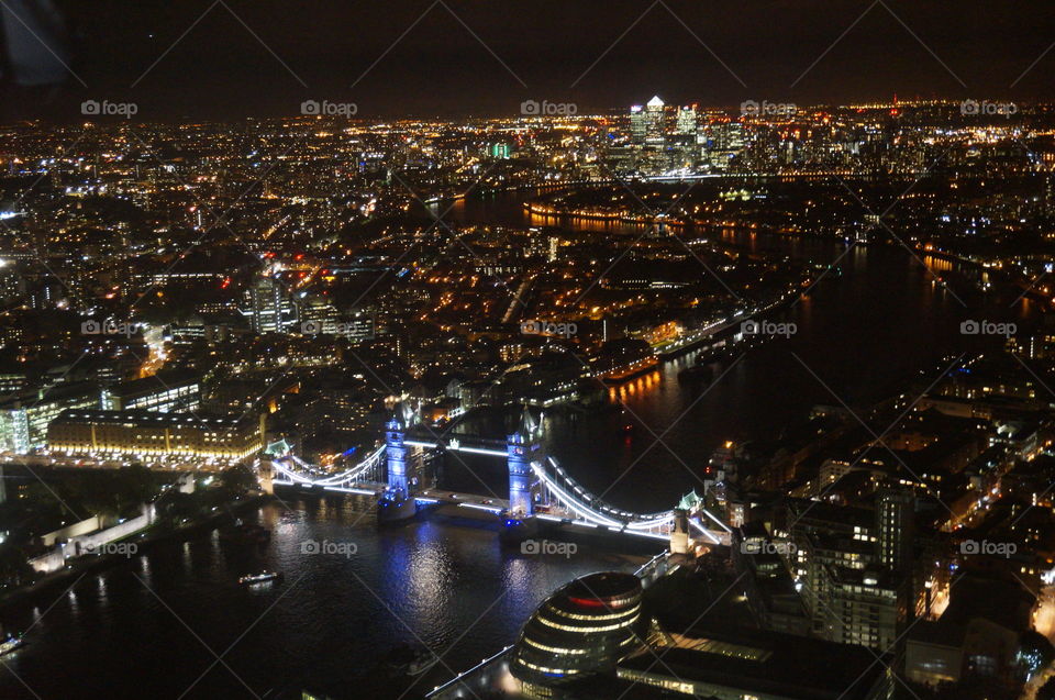 Night view of London