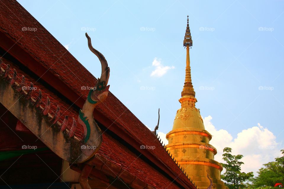 Wat Thai.. The beautiful temple in Thailand.