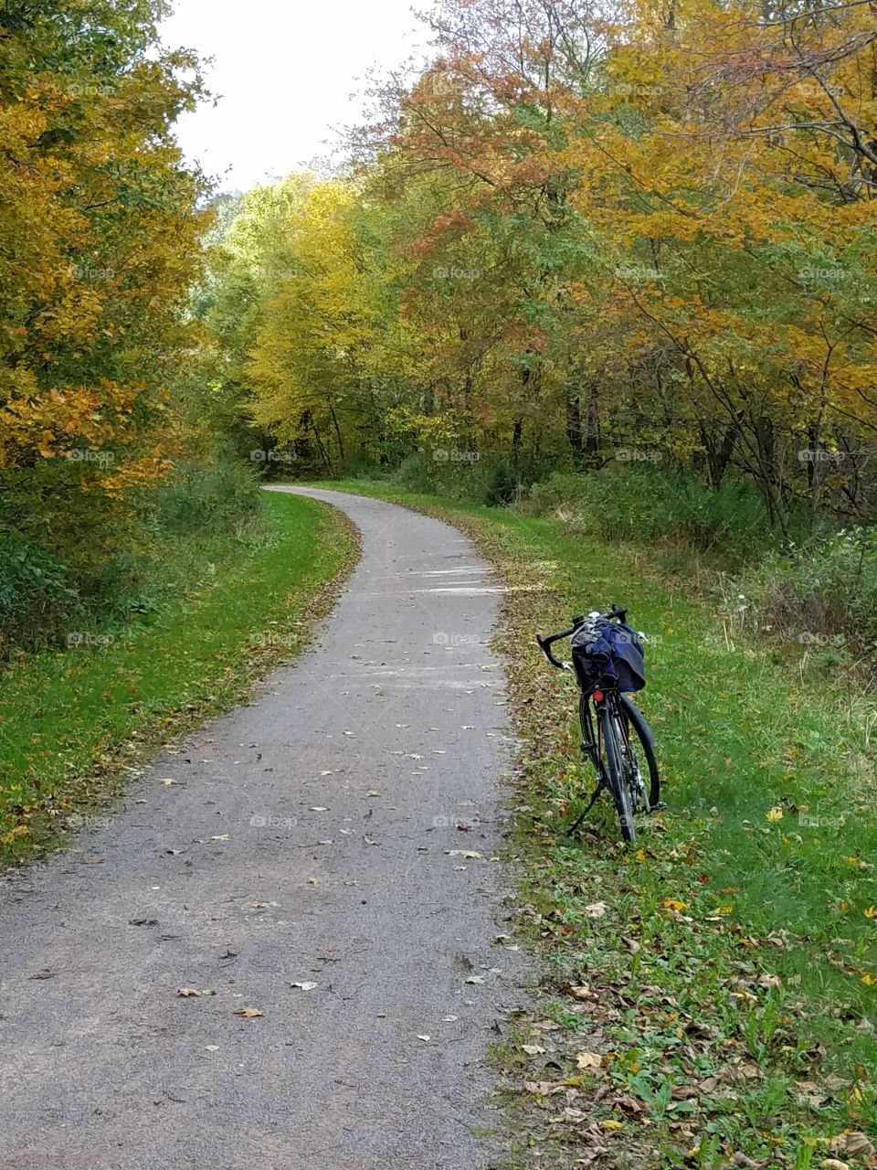 bike on rail trail 2