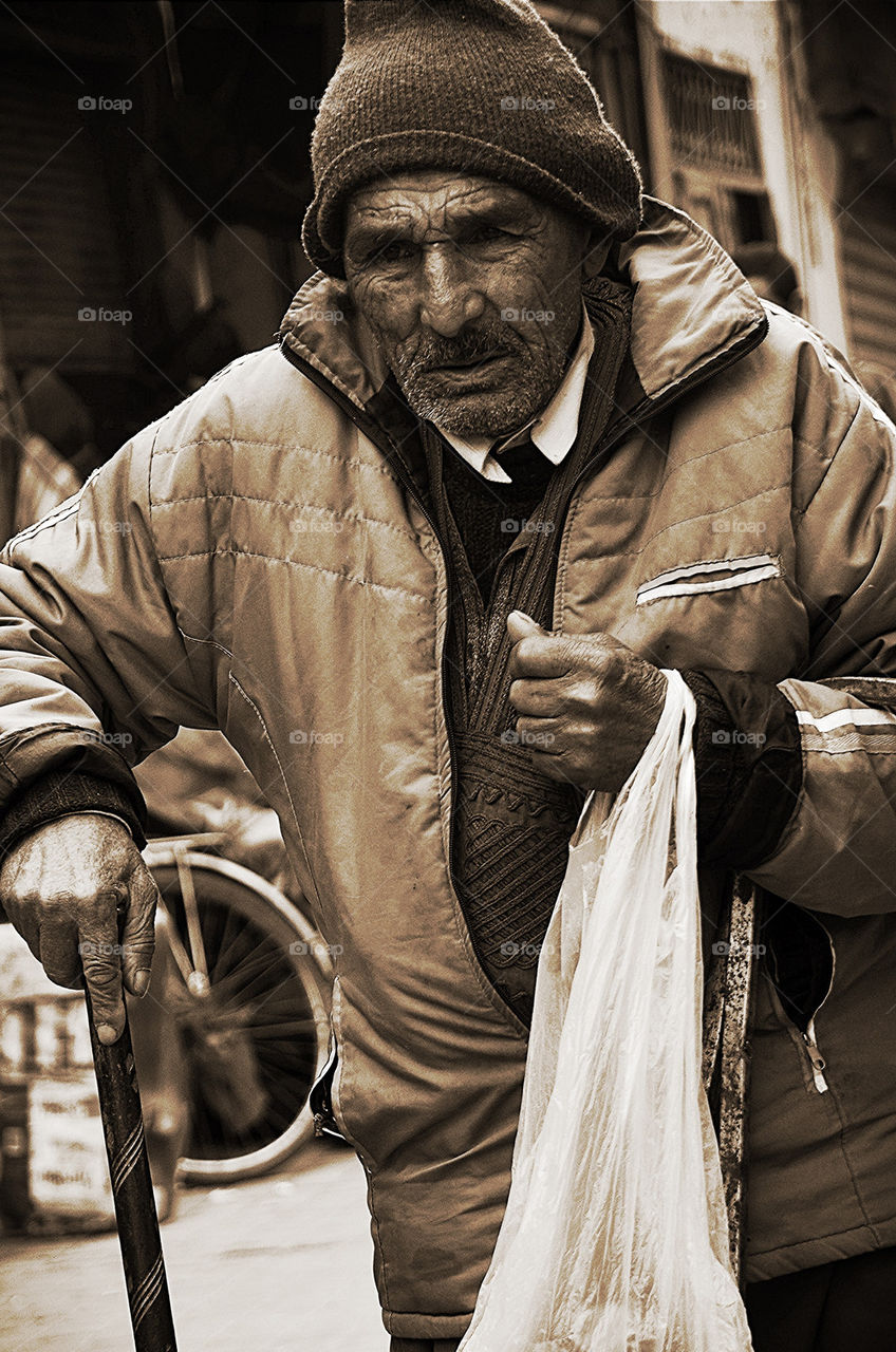 Old man in Marrakech