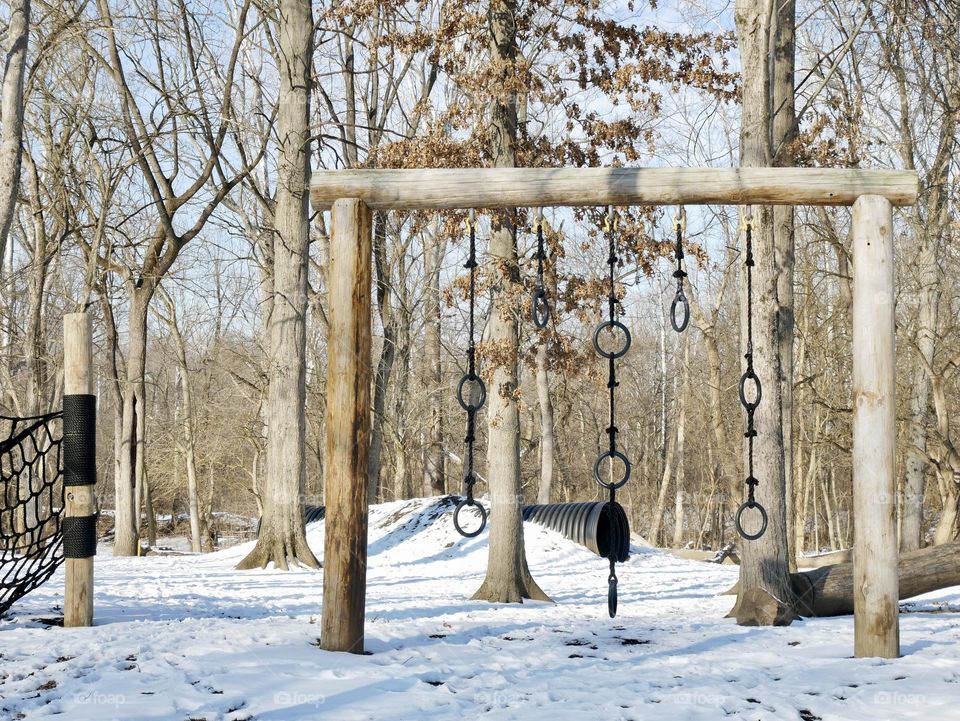 A winter scene plays out at a local city park. It’s cold, but absolutely beautiful. 