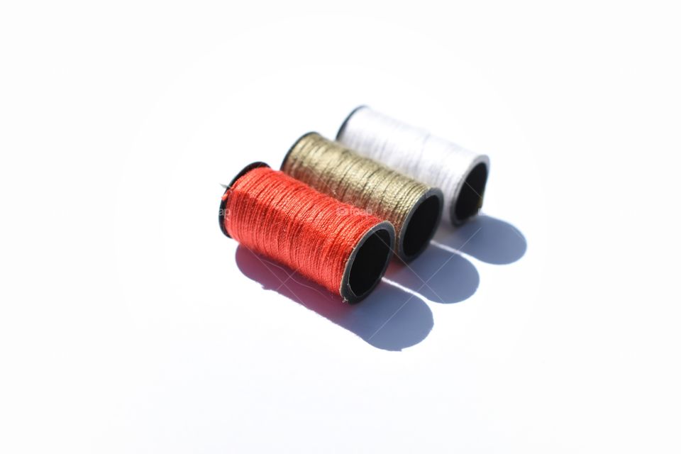 Spools of thread