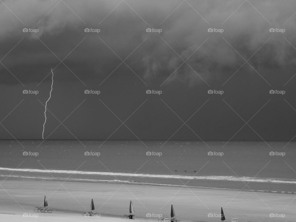 Lightening on the Beach 
