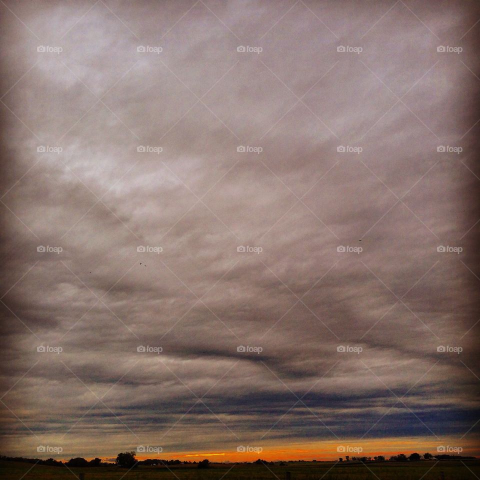 Clouds moving across the sky 