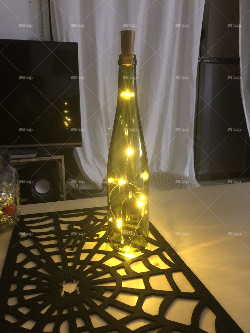 Led light wine bottle 