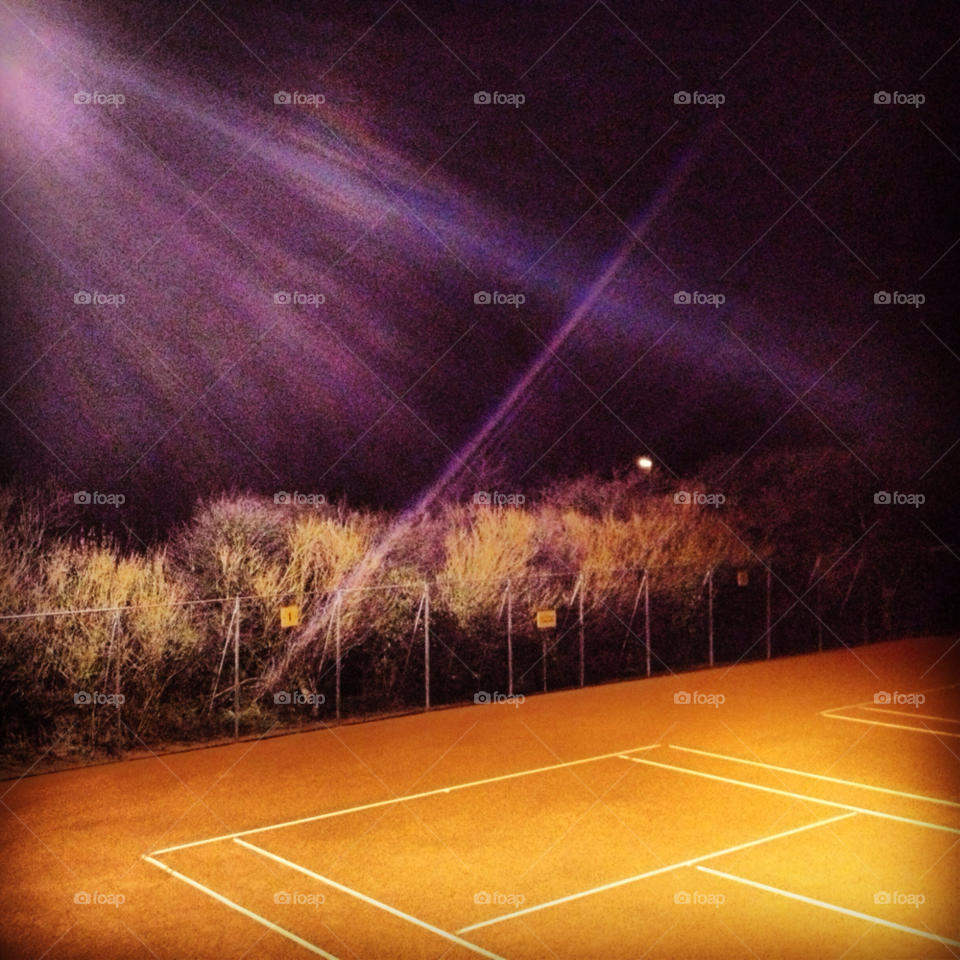 Tenniscourt Evening