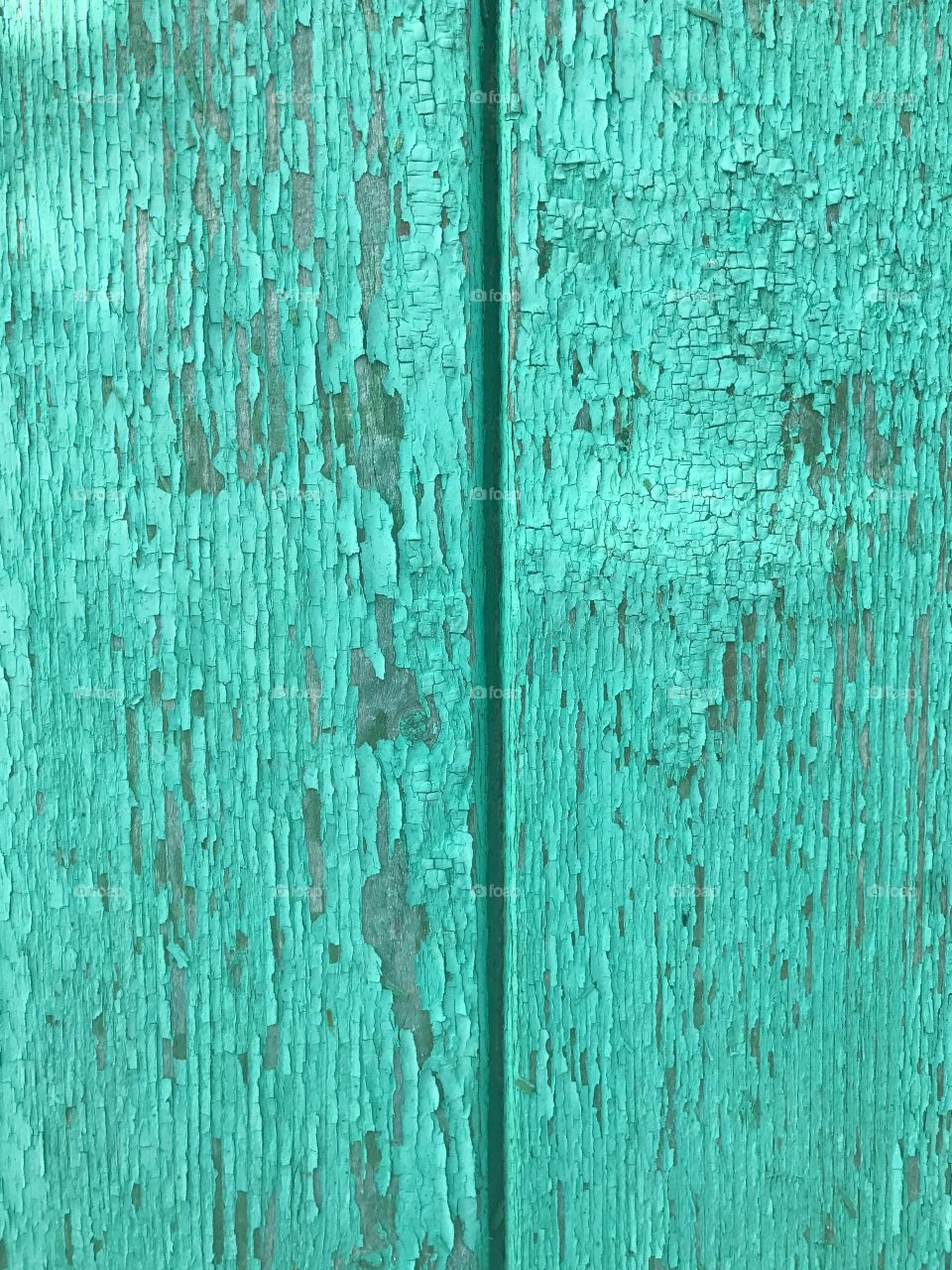 Full frame of weathered green paint