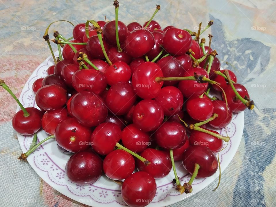 red cherries
