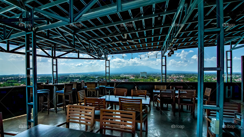 Rooftop cafe