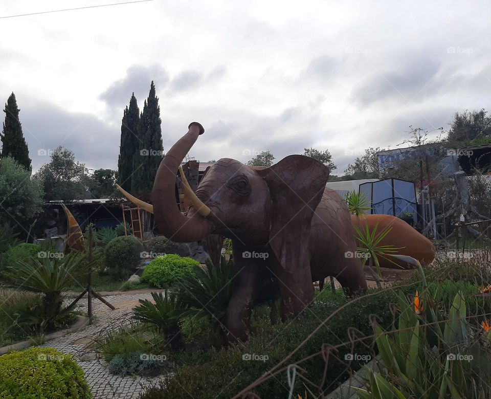 Visual Street Art  - Metal Elephant