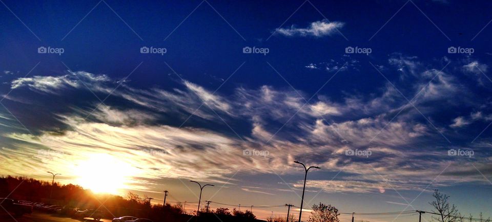 The Blue Sky. I took this pic in New Jersey in Early November