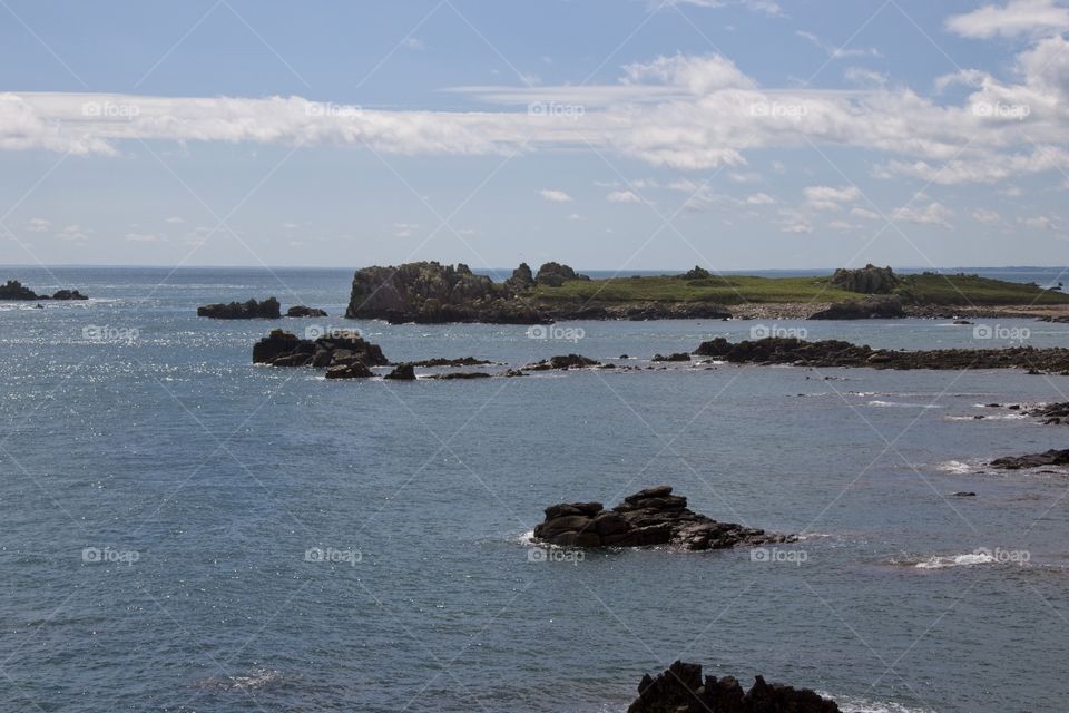 view of the sea from the sea