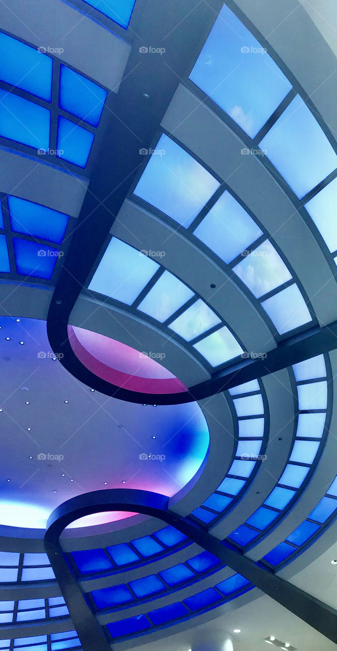 Neon color shapes lighting 