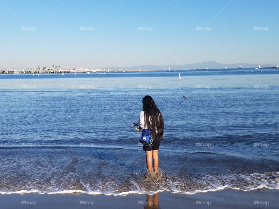 beautiful beach day at Cabrillo beach!