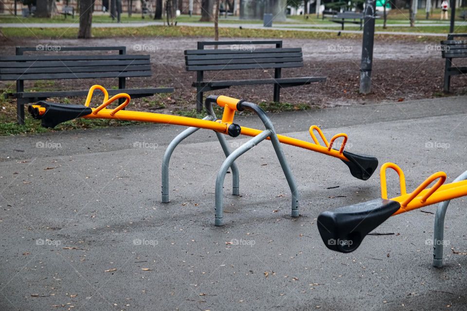 A swing in the park