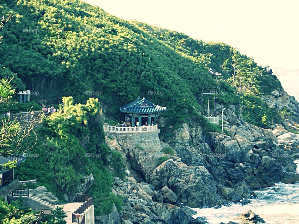 A Monk's Ocean View. Ocean Temple - South Korea
