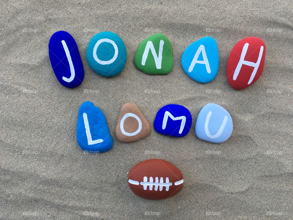 Jonah Lomu, memorial stones composition
