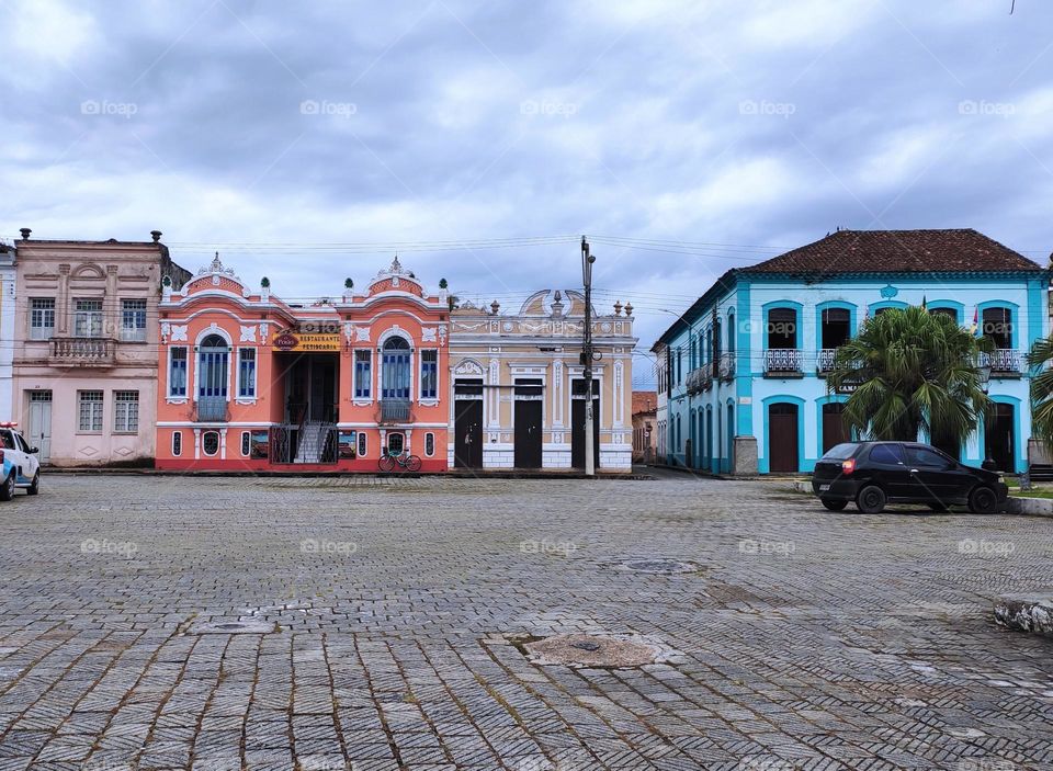 Centro histórico da cidade de Iguape, SP.