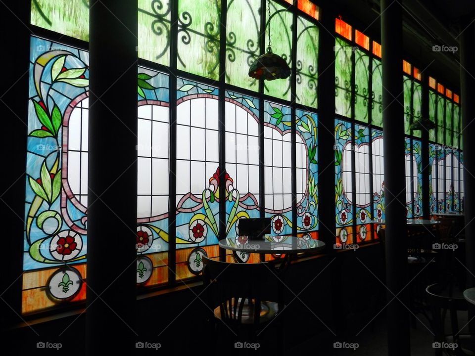 Stained glass window