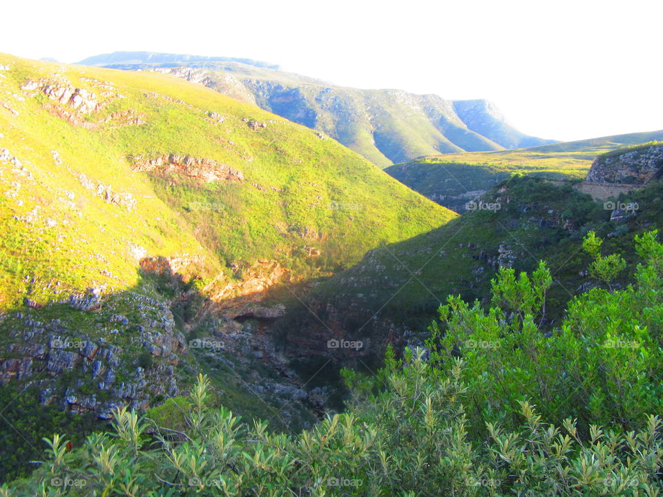 Mountains on the road