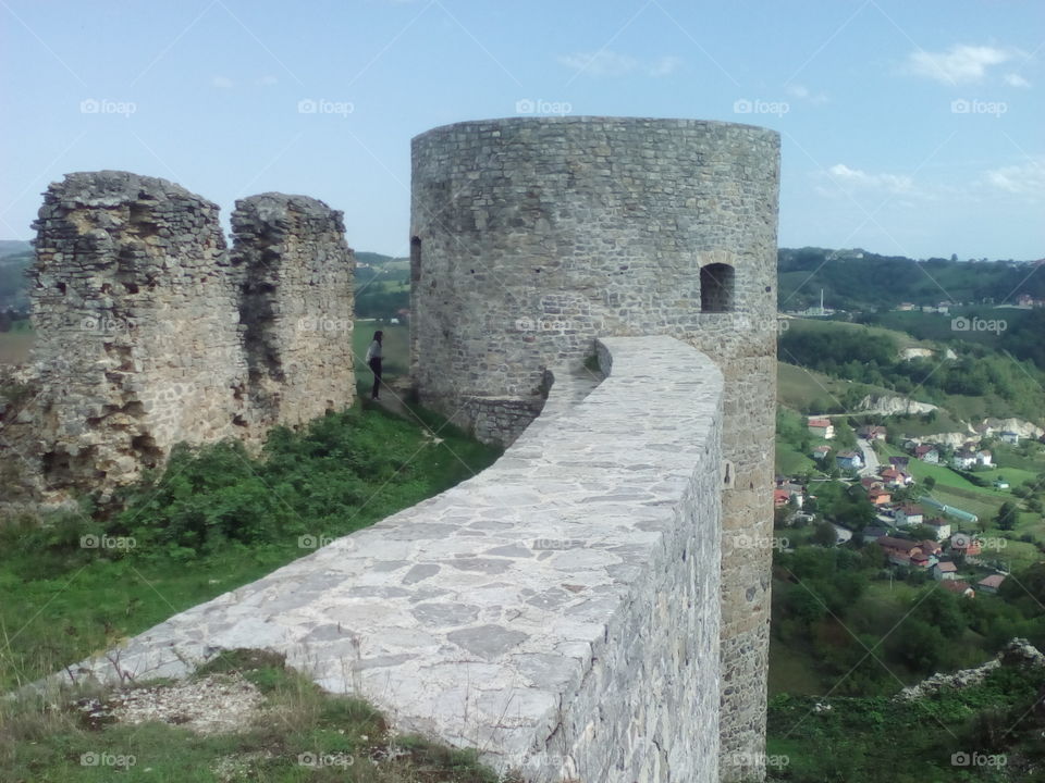 Castle in the bosnia