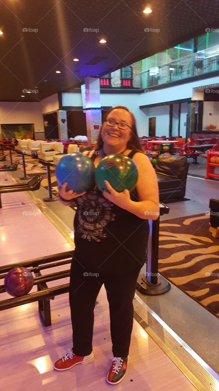 A night of bowling, going double fishing with it.