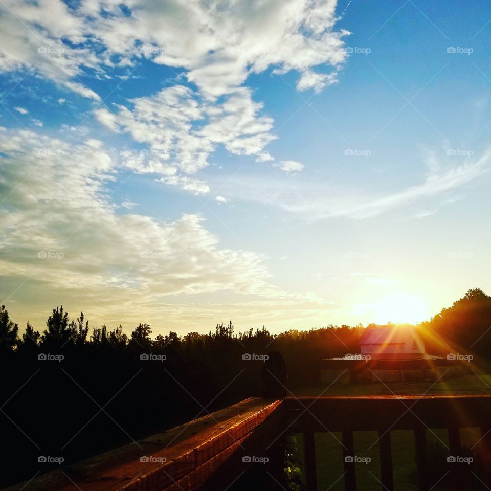 Sunrise in the country