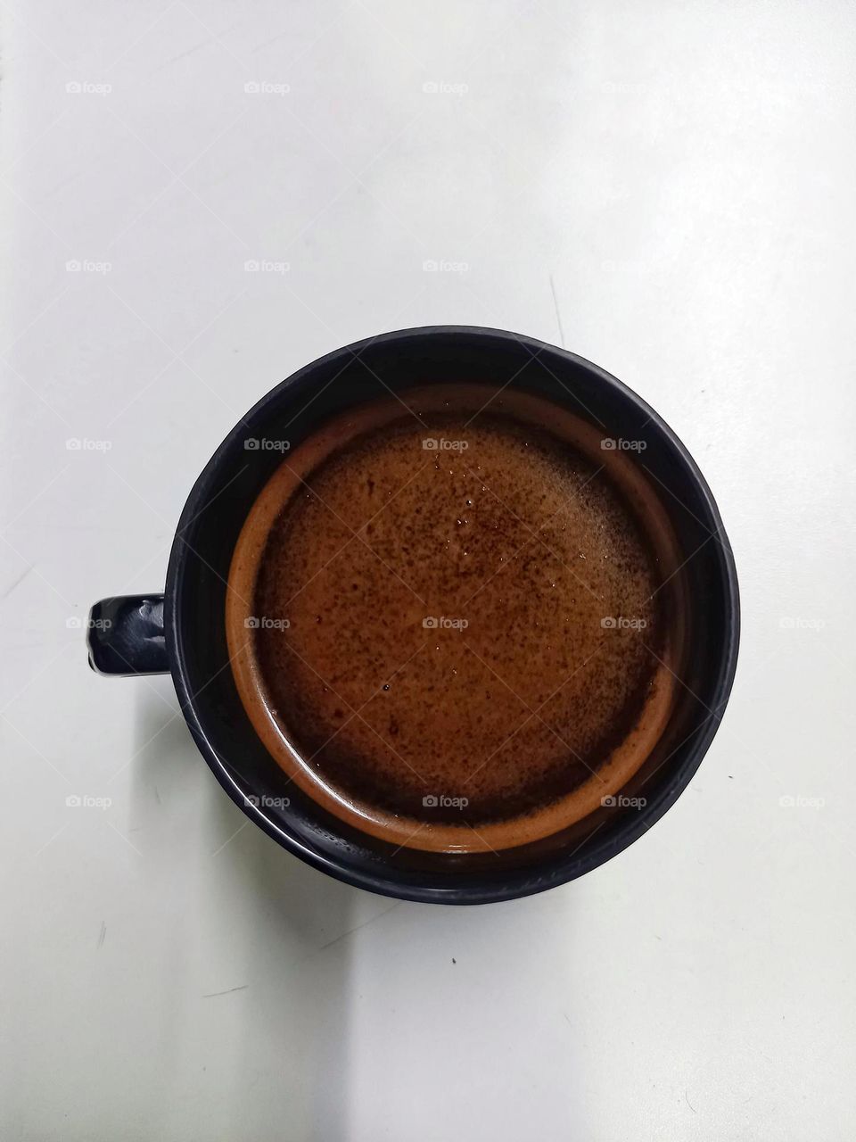 A cup of black coffee