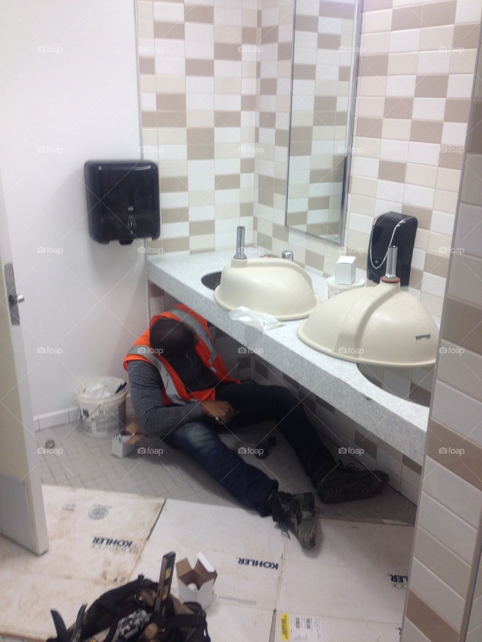 Bathroom Construction Clean