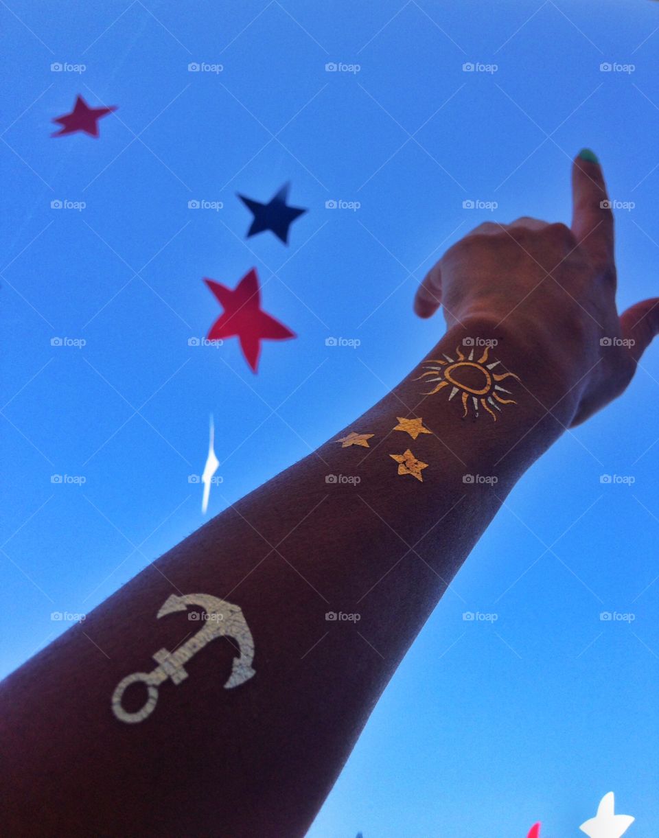 Looking up over my arm Tattoo 