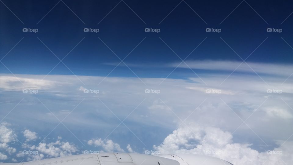 Take pictures from the plane