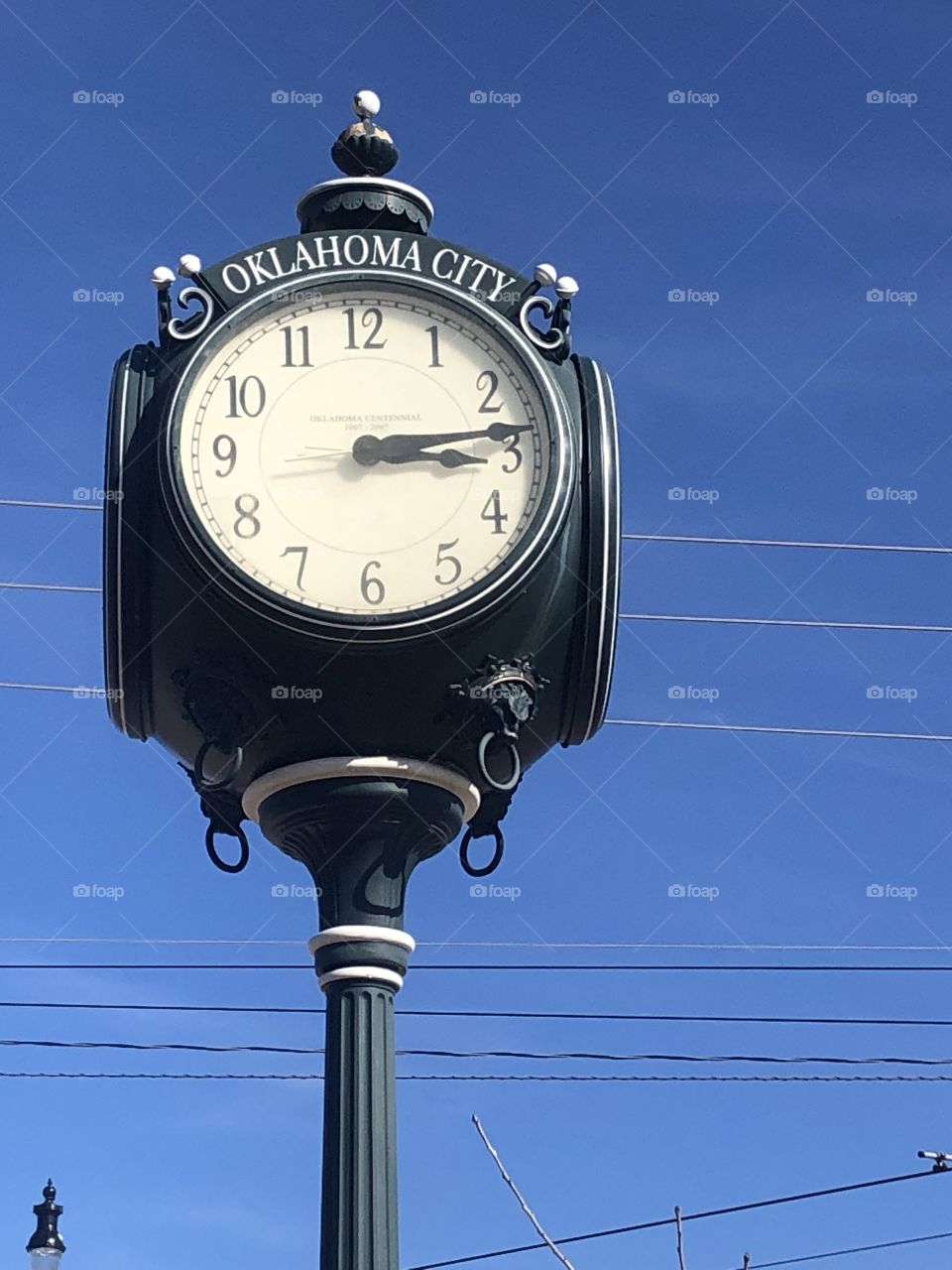 Oklahoma City street clock 