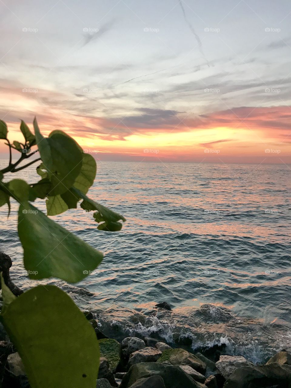 Sunset at mentor Beach Park, Mentor Ohio