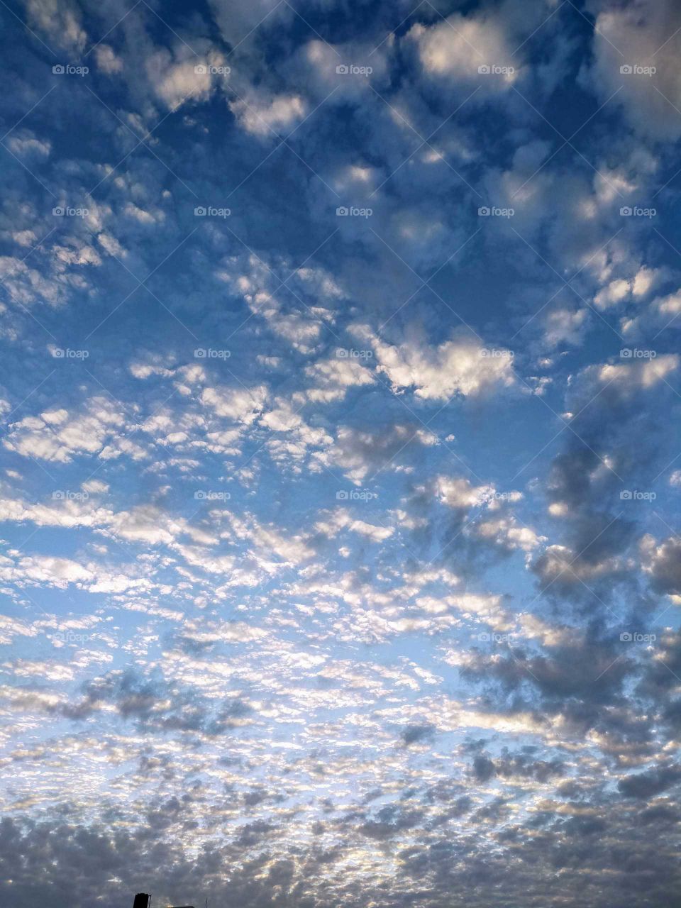 clouds in a blue sky