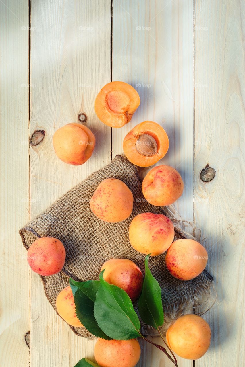 Fresh apricots