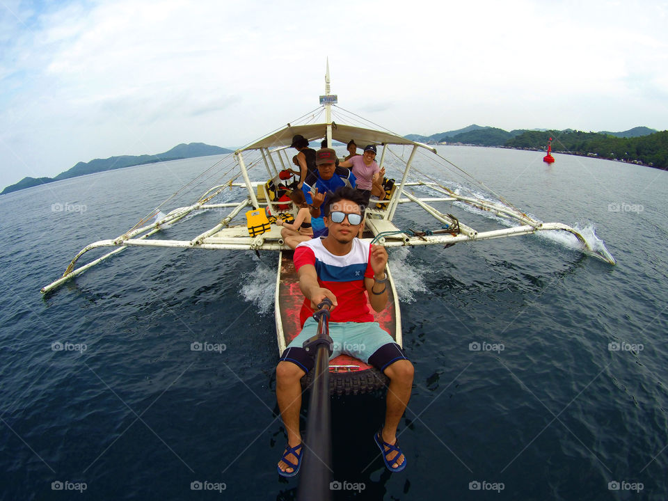 Boatman groupie! ay the islands of Coron, Palawan Philippines!