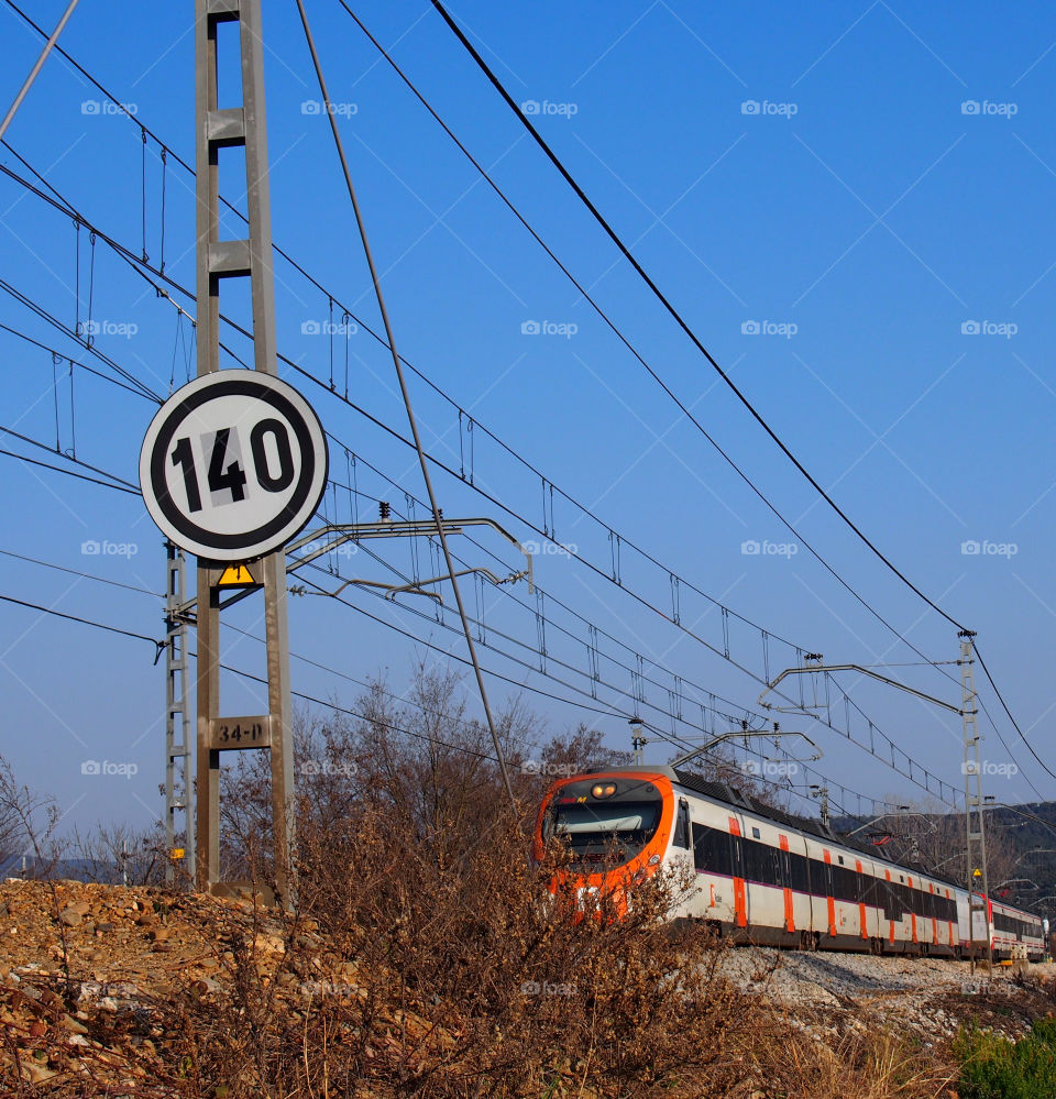 Train and speed signal