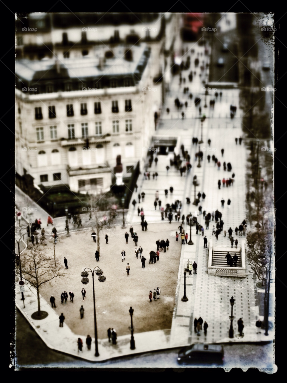 city people paris champs elysees by annick