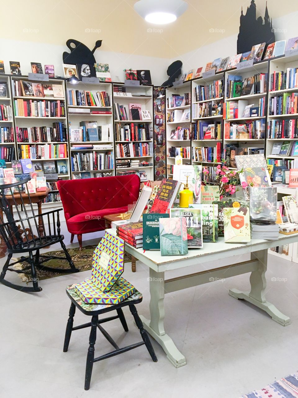 cute bookstore interior