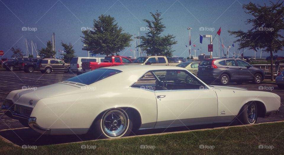 Classic Cars. Vintage 2 Door Buick Riviera Hardtop Convertible