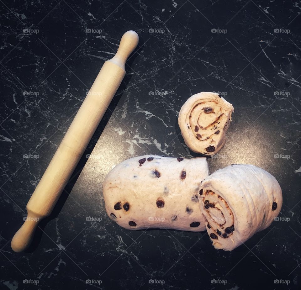 Baking coffee scroll