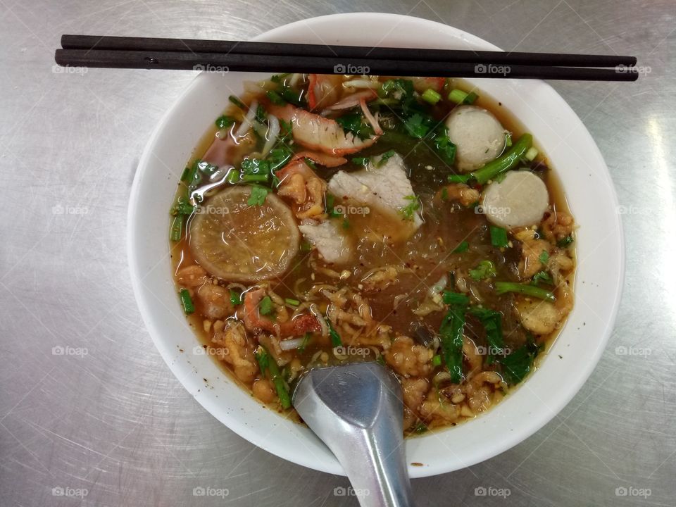 Thai food - Glass noodle sour soup