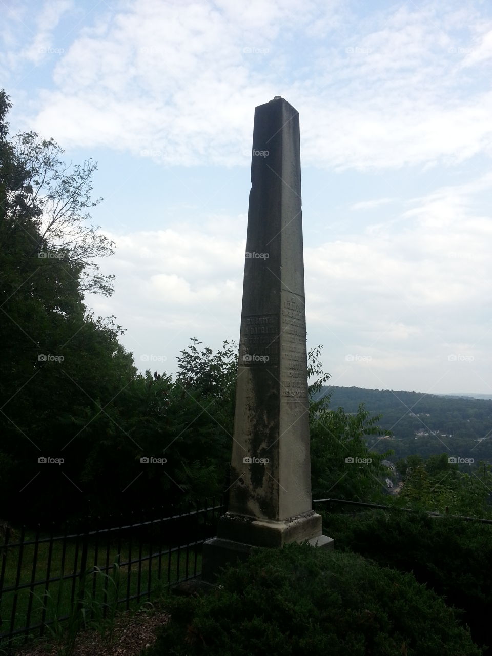 Standing tall. a famous Indian maiden statue in our local cemetery