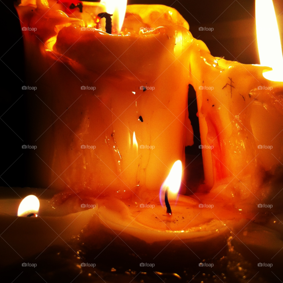 candles fire bubbles warm by rosiecoop